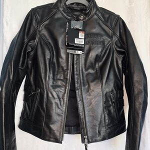 Harley-Davidson Women's Sleek Black Leather Jacket